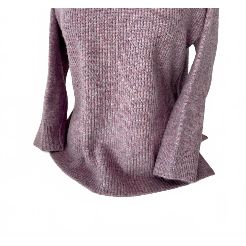 NEW OST women's funnel neck sweater in violet